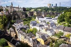 Luxembourg city medieval old town