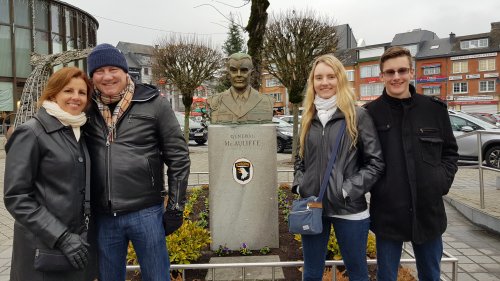 General McAuliffe NUTS monument at Bastogne