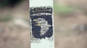 Following the steps of the US 101st Airborne division Easy Company Band of Brothers at Bastogne