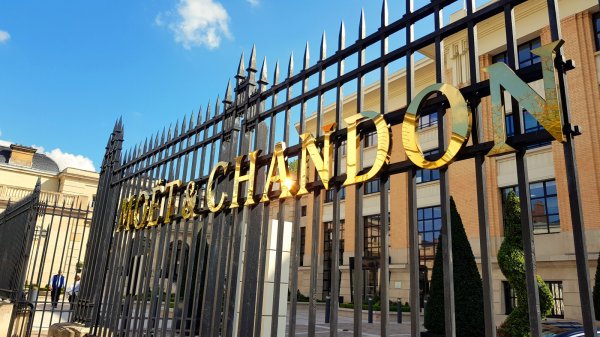 Moet and Chandon Champagne house in Epernay Dom Perignon