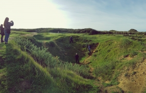 Bomb craters at Pointe du Hoc US Rangers D-Day Normandy