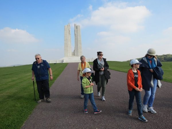 Canadian monument at Vimy Ridge WW1 memorial