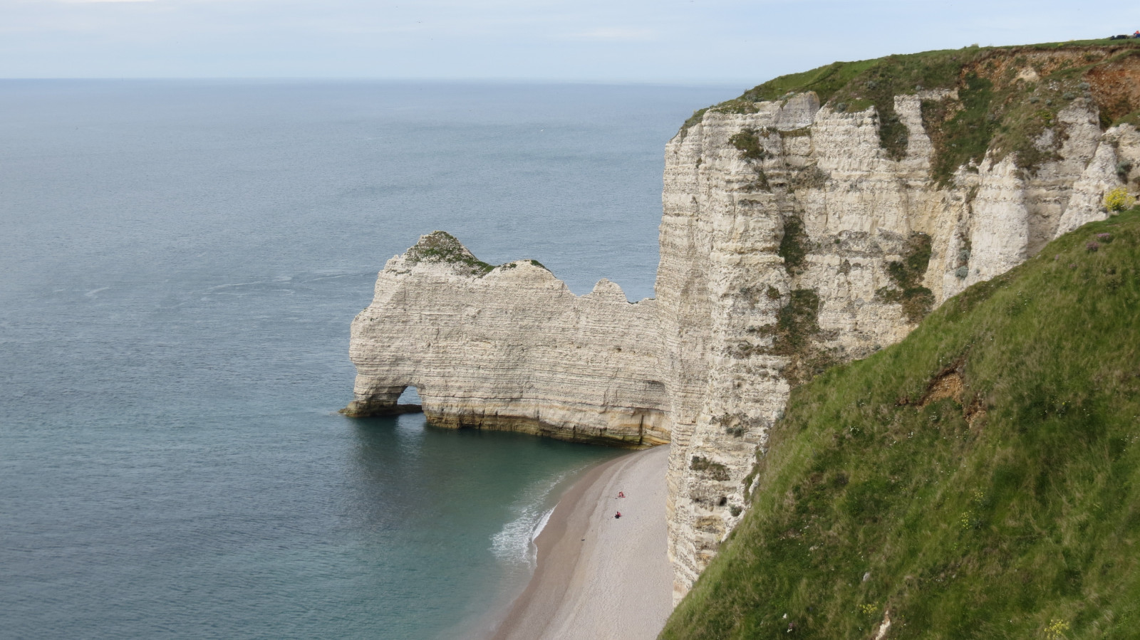 Elephant cliff formation Etretat