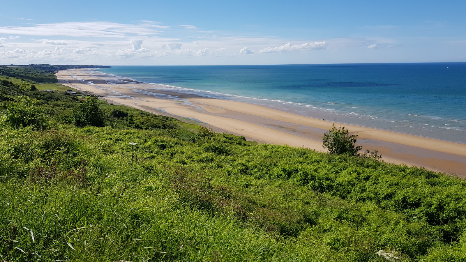 The stunning panorama of Omaha Beach